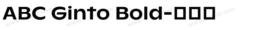 ABC Ginto Bold字体转换